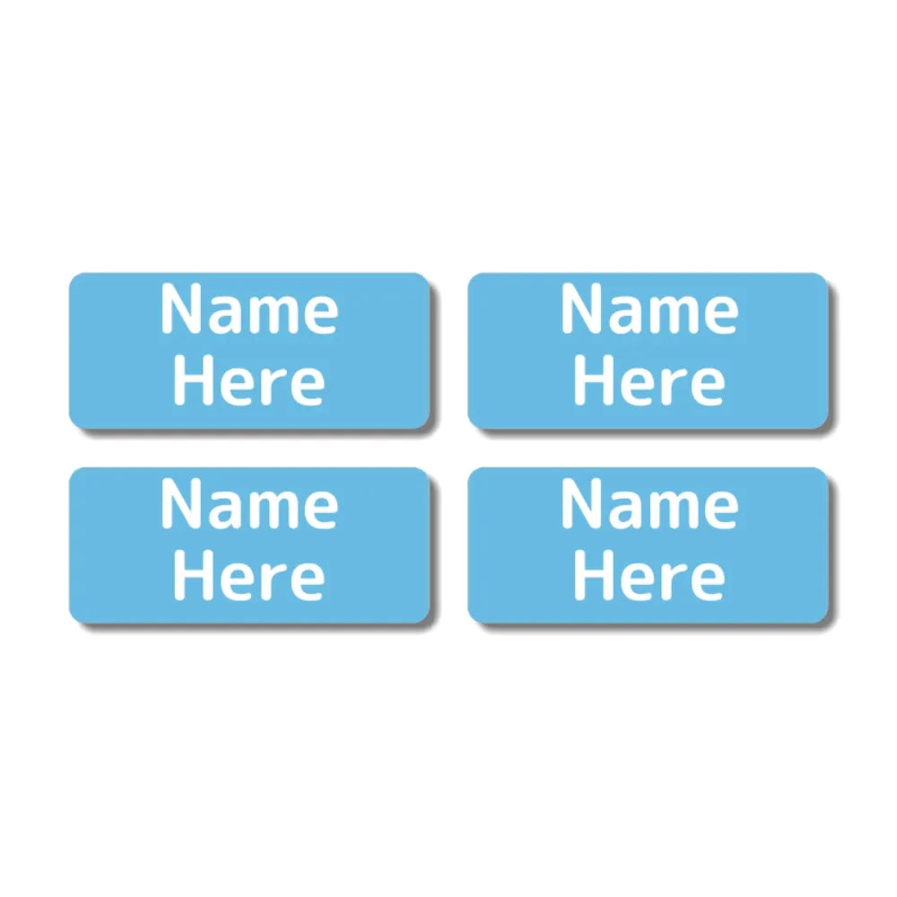 Single Colour Rectangle Name Labels