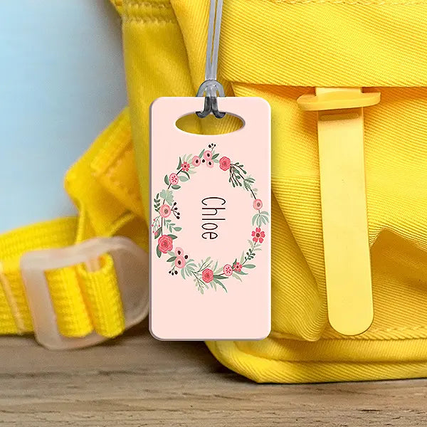 Flower Wreath Bag Tag