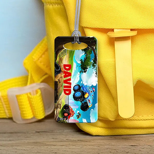 Monster Truck Bag Tag