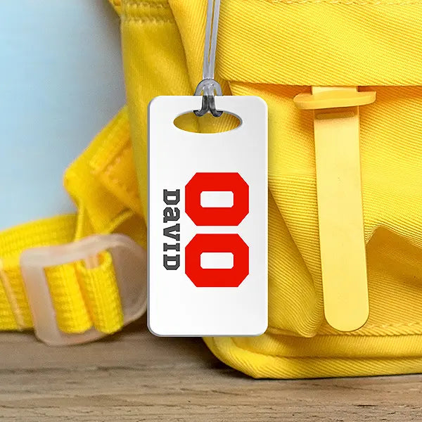 Sports Number Bag Tag