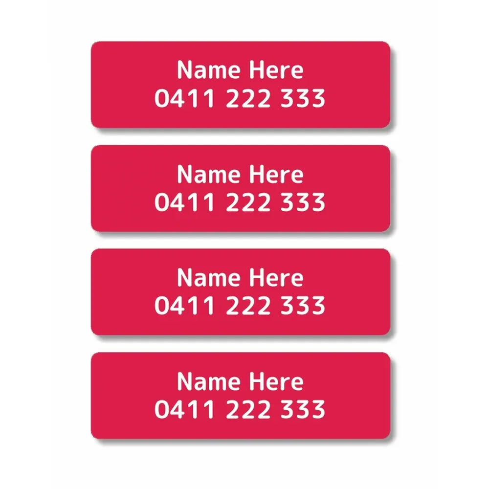 Single Colour Iron On Clothing Labels