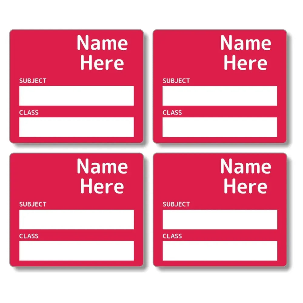 Single Colour School Book Labels
