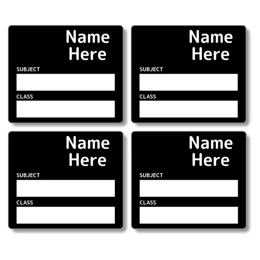 Single Colour School Book Labels