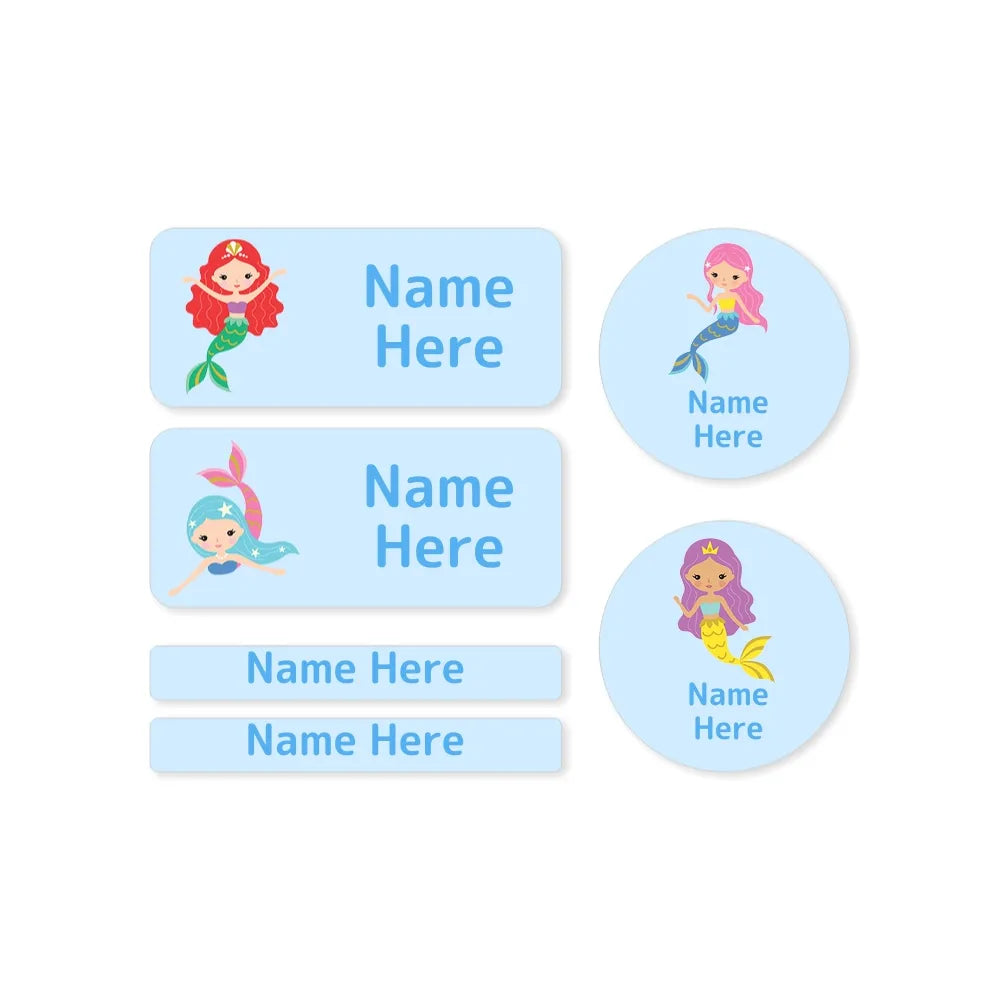 Mermaids Mixed Name Label Pack