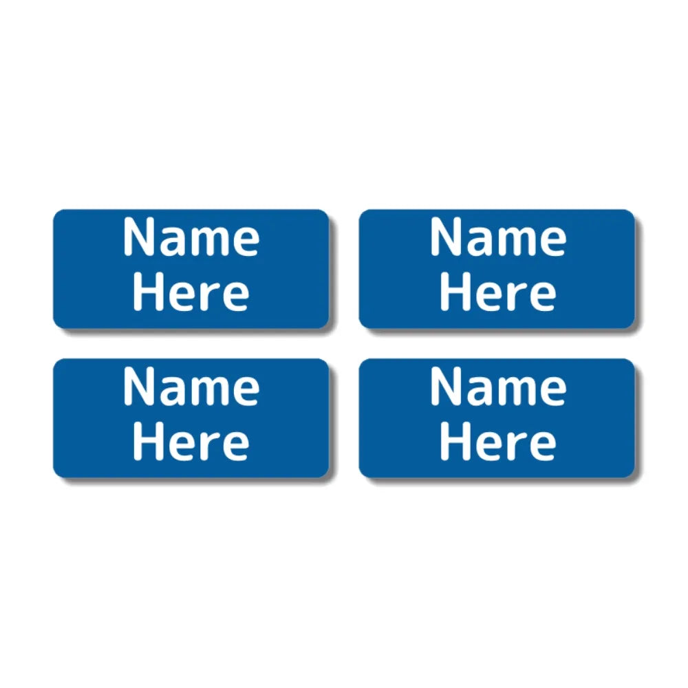Single Colour Rectangle Name Labels