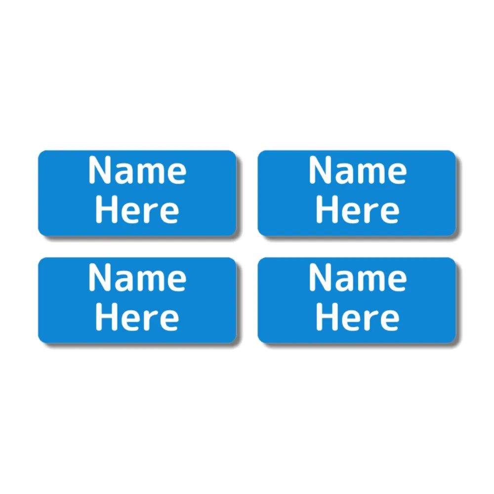 Single Colour Rectangle Name Labels