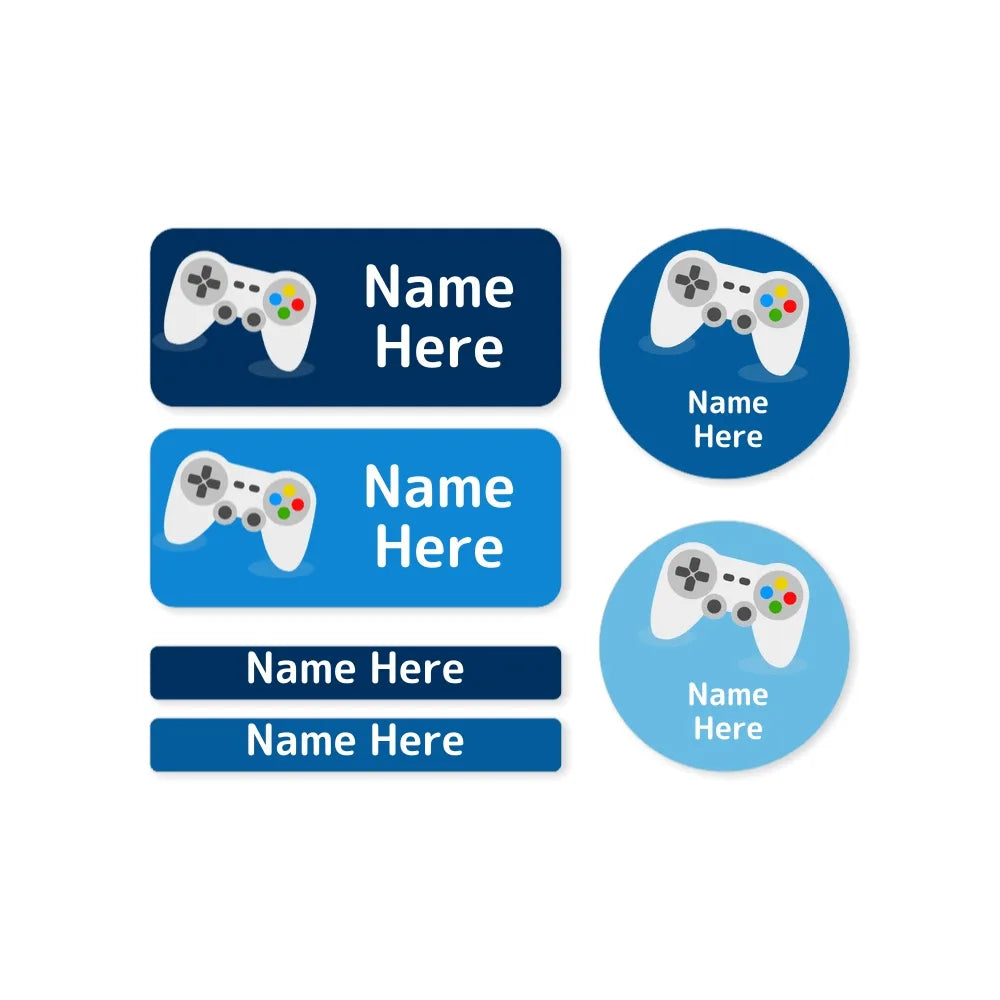 Gaming Mixed Name Label Pack