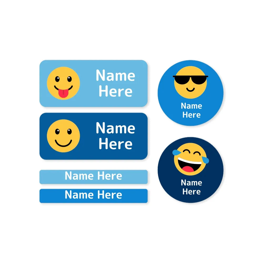 Emoji Mixed Name Label Pack