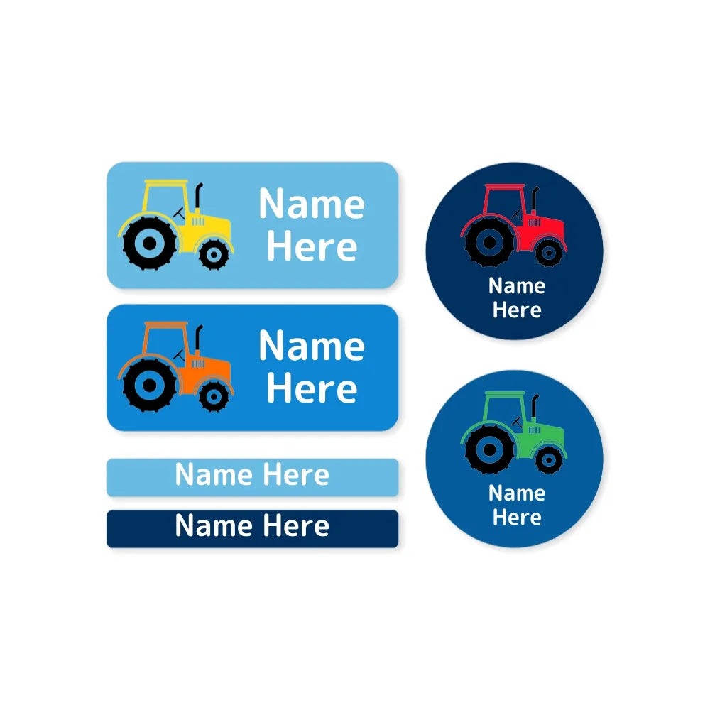 Tractor Mixed Name Label Pack
