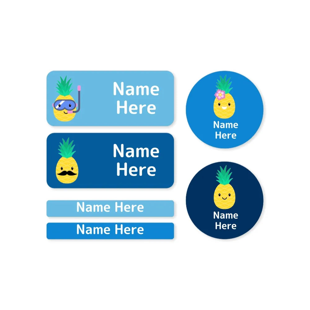 Pineapple Mixed Name Label Pack