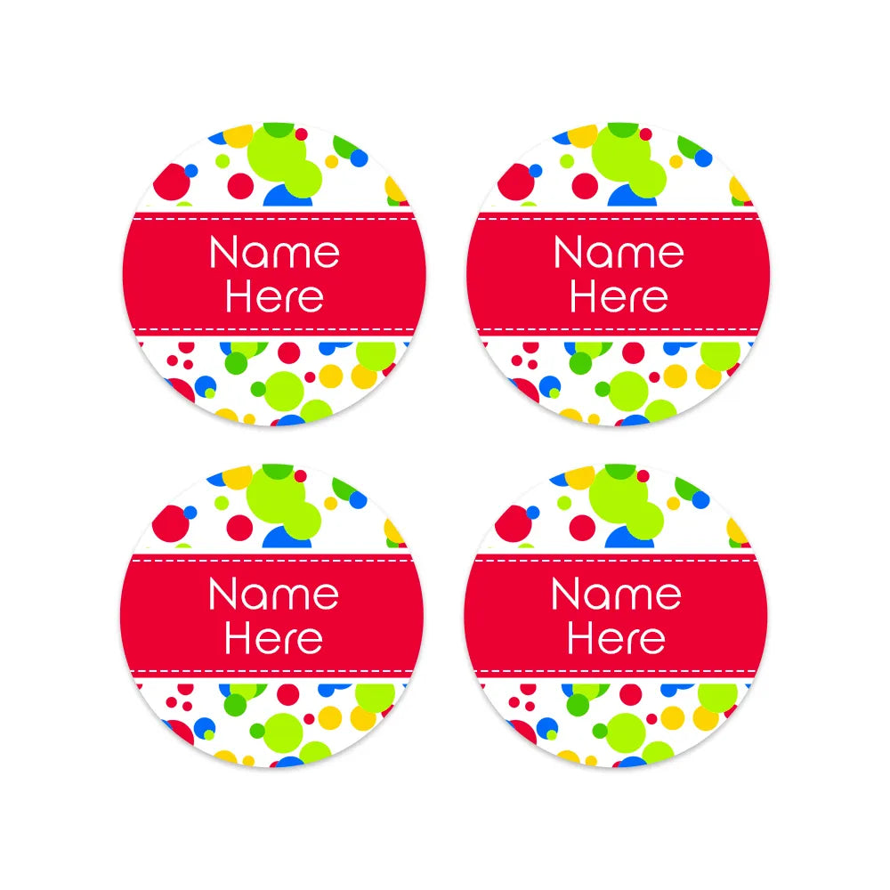 Bubbles Round Name Labels