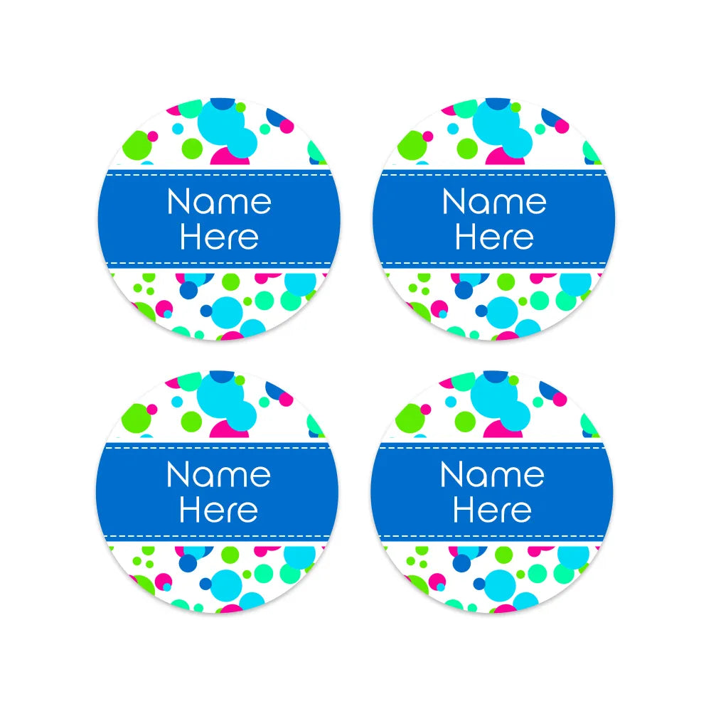 Bubbles Round Name Labels