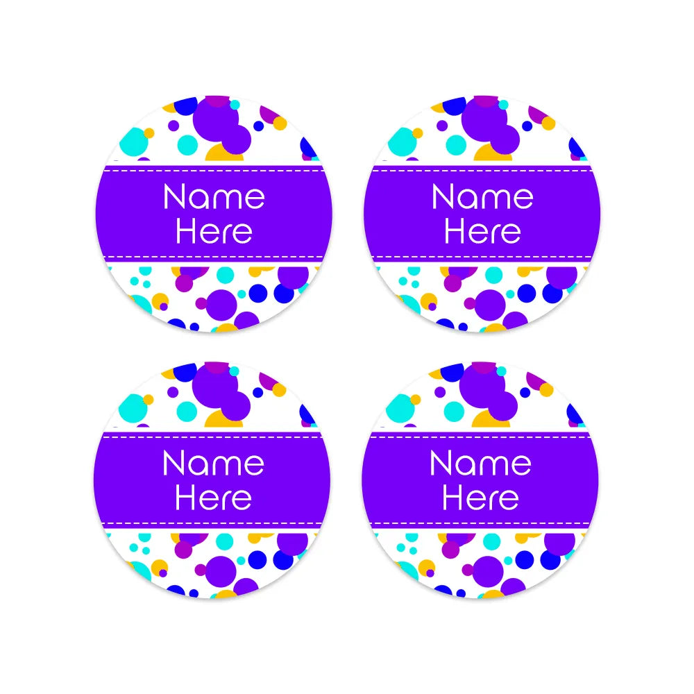 Bubbles Round Name Labels