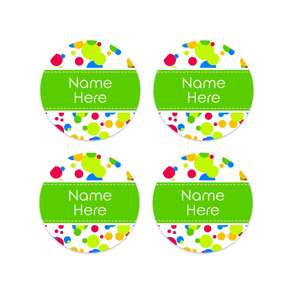 Bubbles Round Name Labels