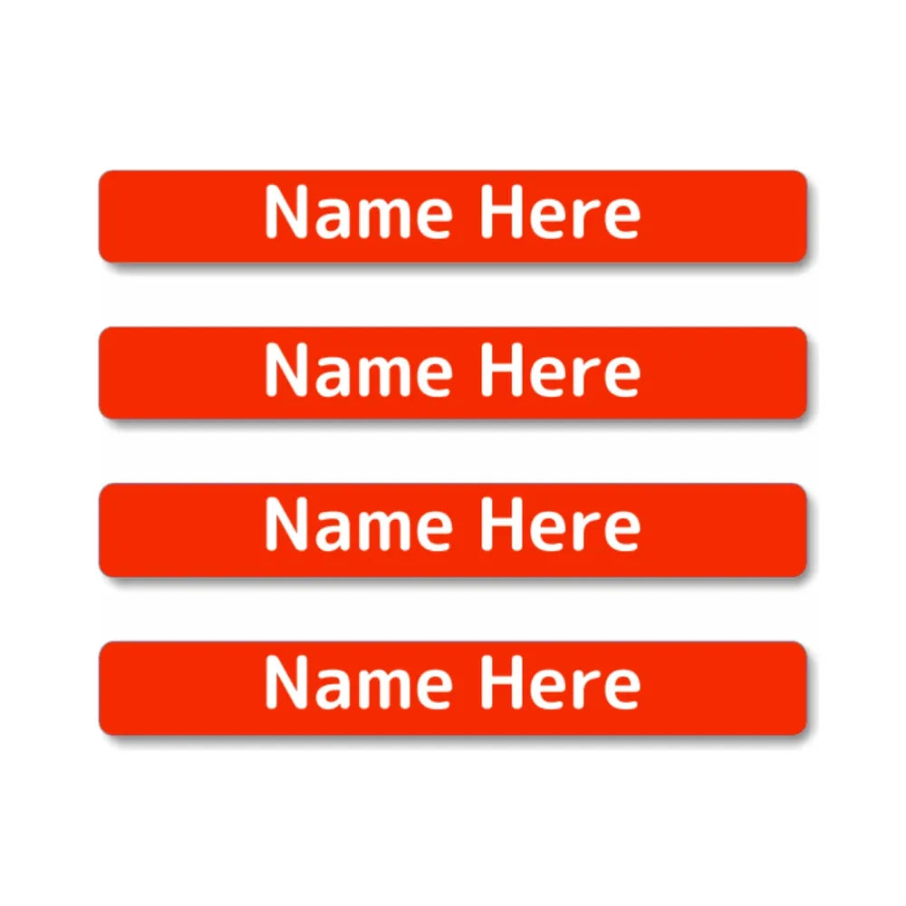 Single Colour Mini Name Labels