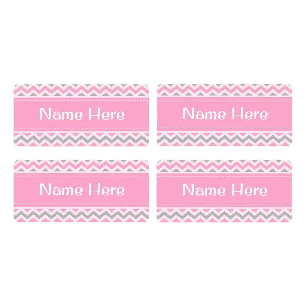 Chevron Rectangle Name Labels