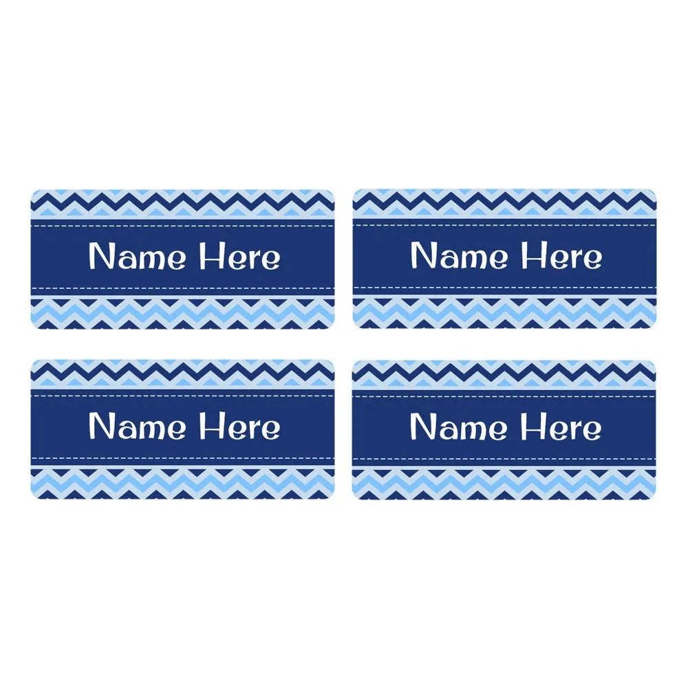 Chevron Rectangle Name Labels