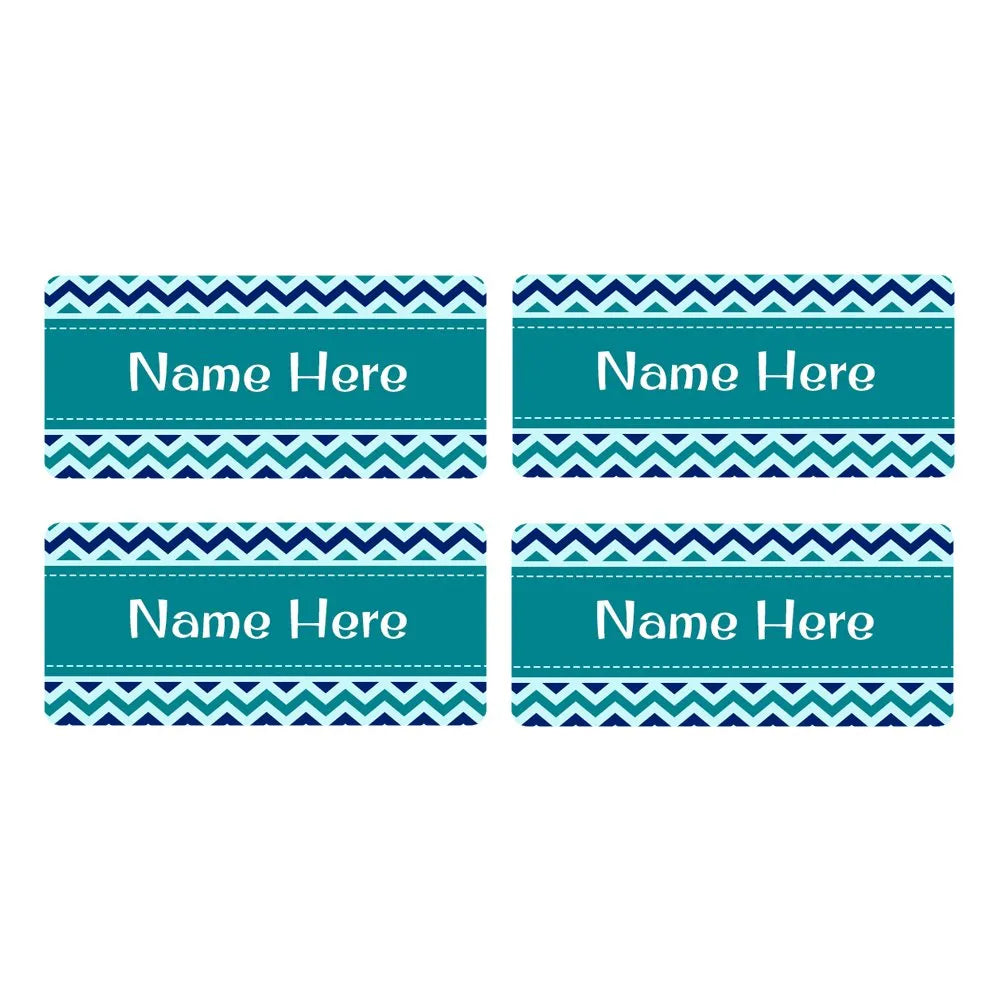 Chevron Rectangle Name Labels