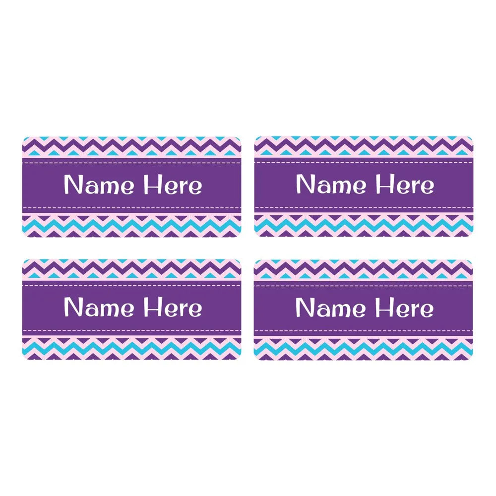 Chevron Rectangle Name Labels