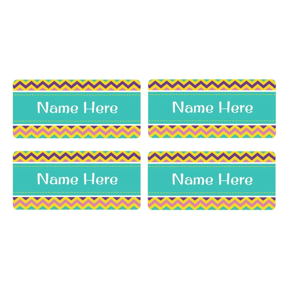 Chevron Rectangle Name Labels