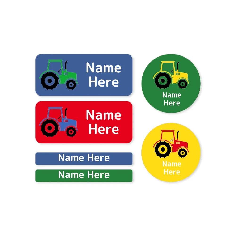 Tractor Mixed Name Label Pack