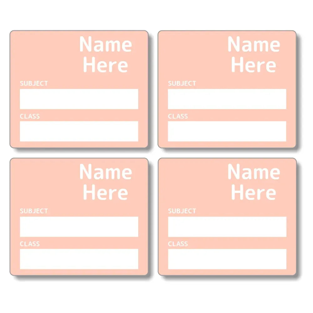 Single Colour School Book Labels
