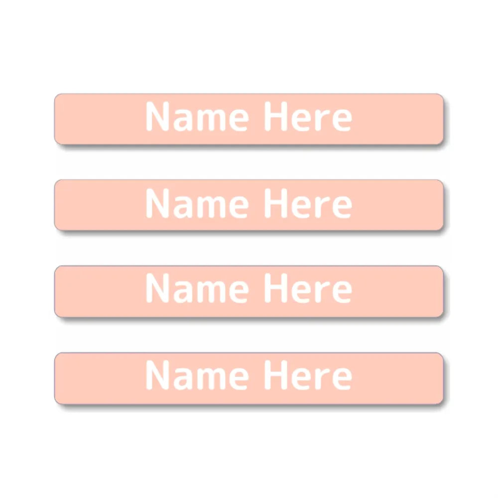 Single Colour Mini Name Labels