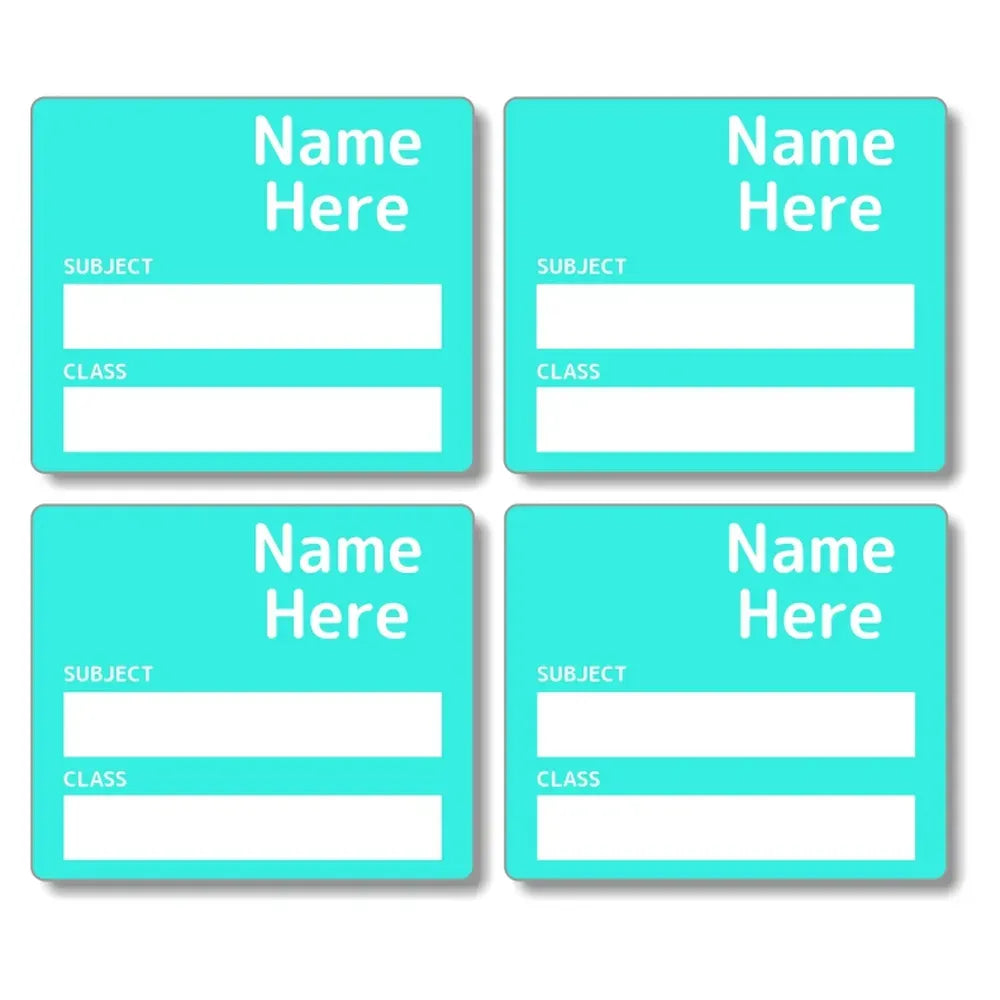 Single Colour School Book Labels