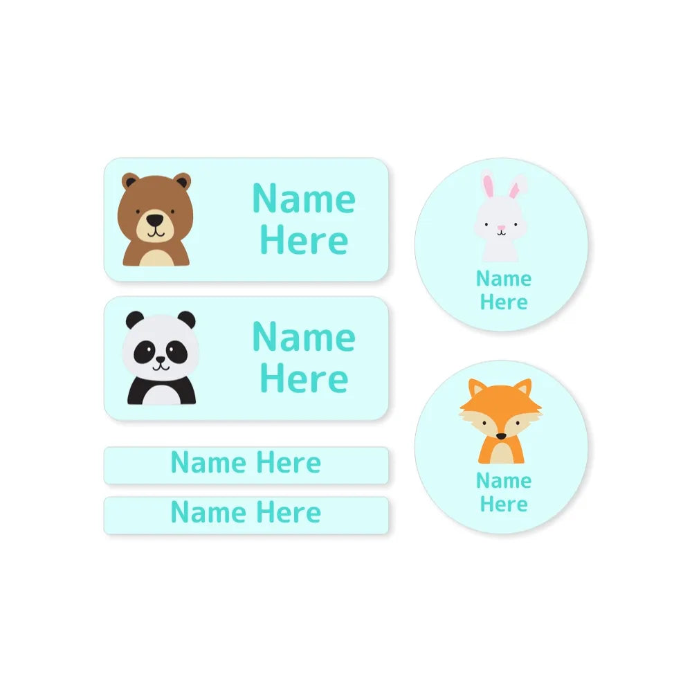 Woodland Animals Mixed Name Label Pack