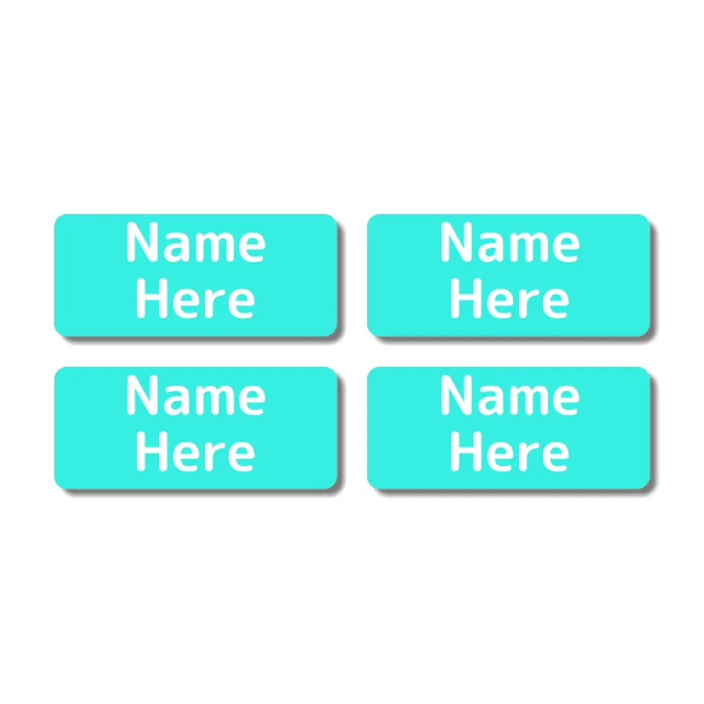 Single Colour Rectangle Name Labels