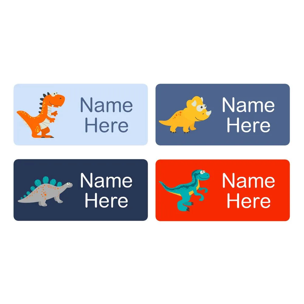 Dinosaurs Rectangle Name Labels