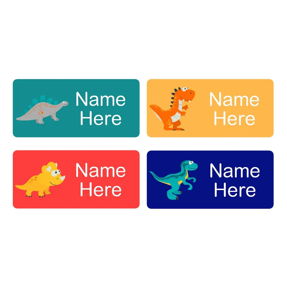 Dinosaurs Rectangle Name Labels