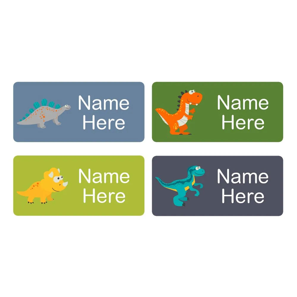 Dinosaurs Rectangle Name Labels