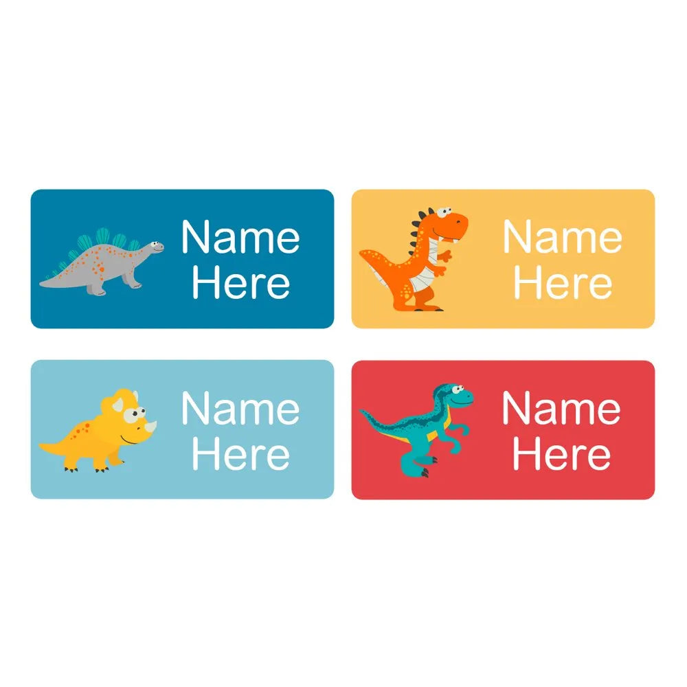Dinosaurs Rectangle Name Labels