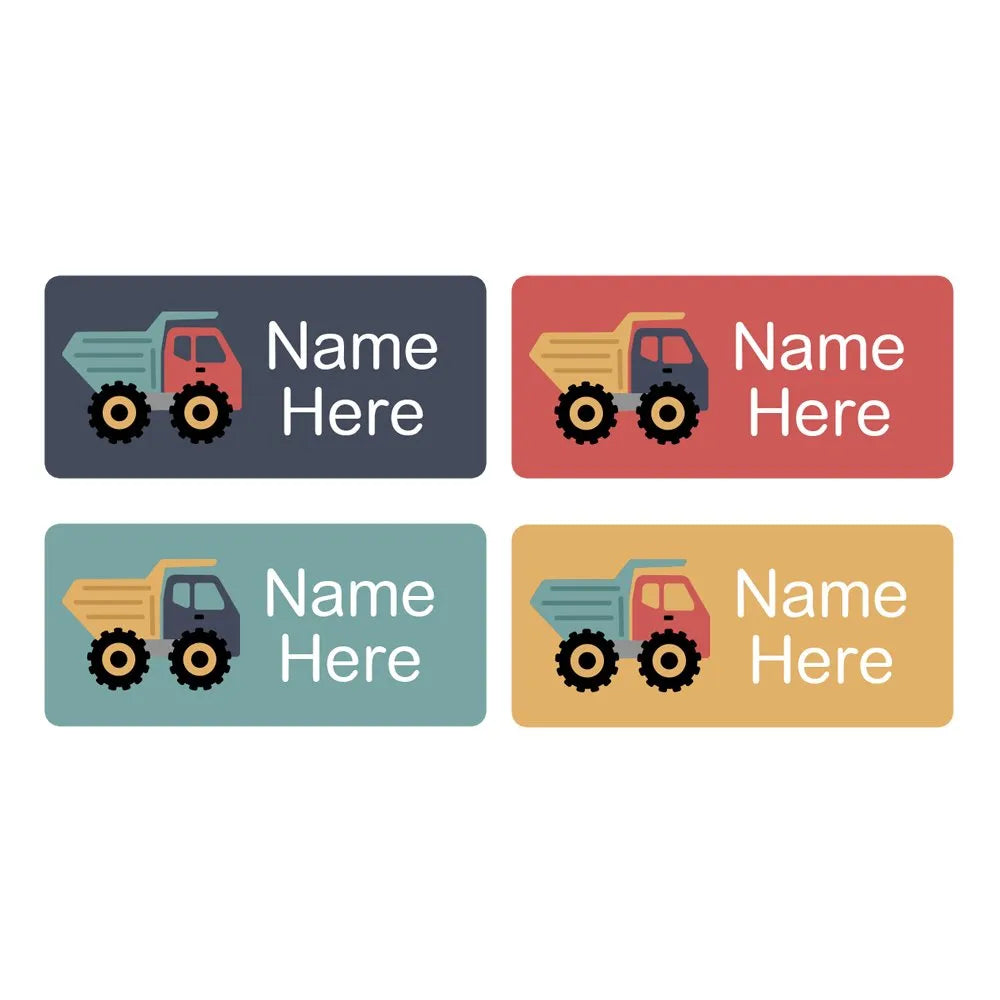 Dump Truck Rectangle Name Labels