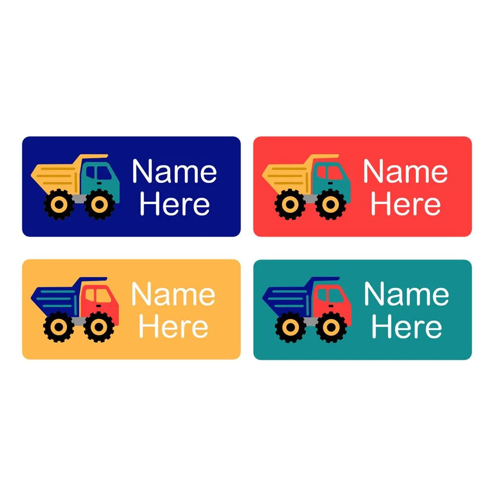 Dump Truck Rectangle Name Labels
