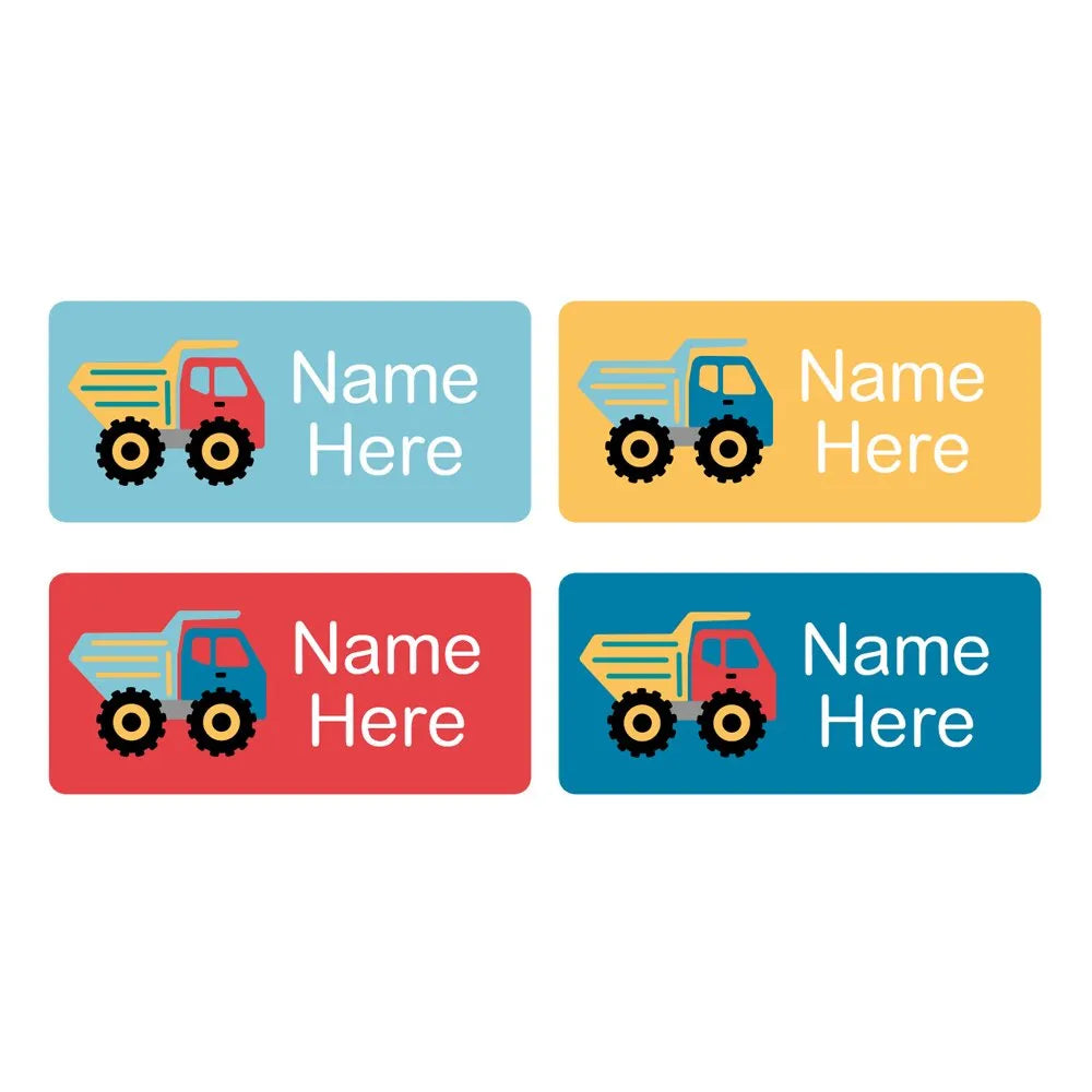 Dump Truck Rectangle Name Labels