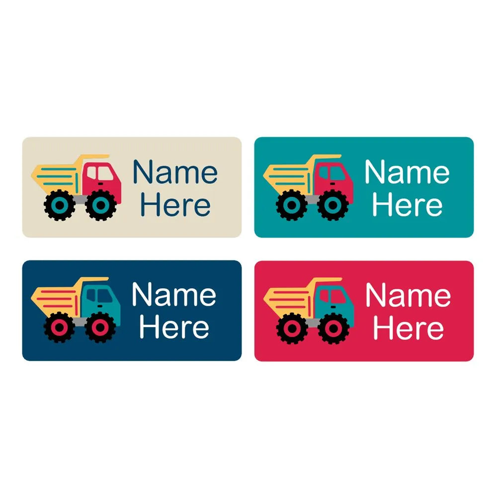 Dump Truck Rectangle Name Labels