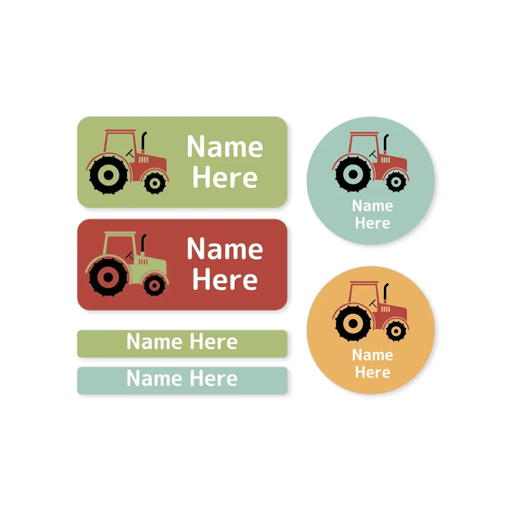Tractor Mixed Name Label Pack