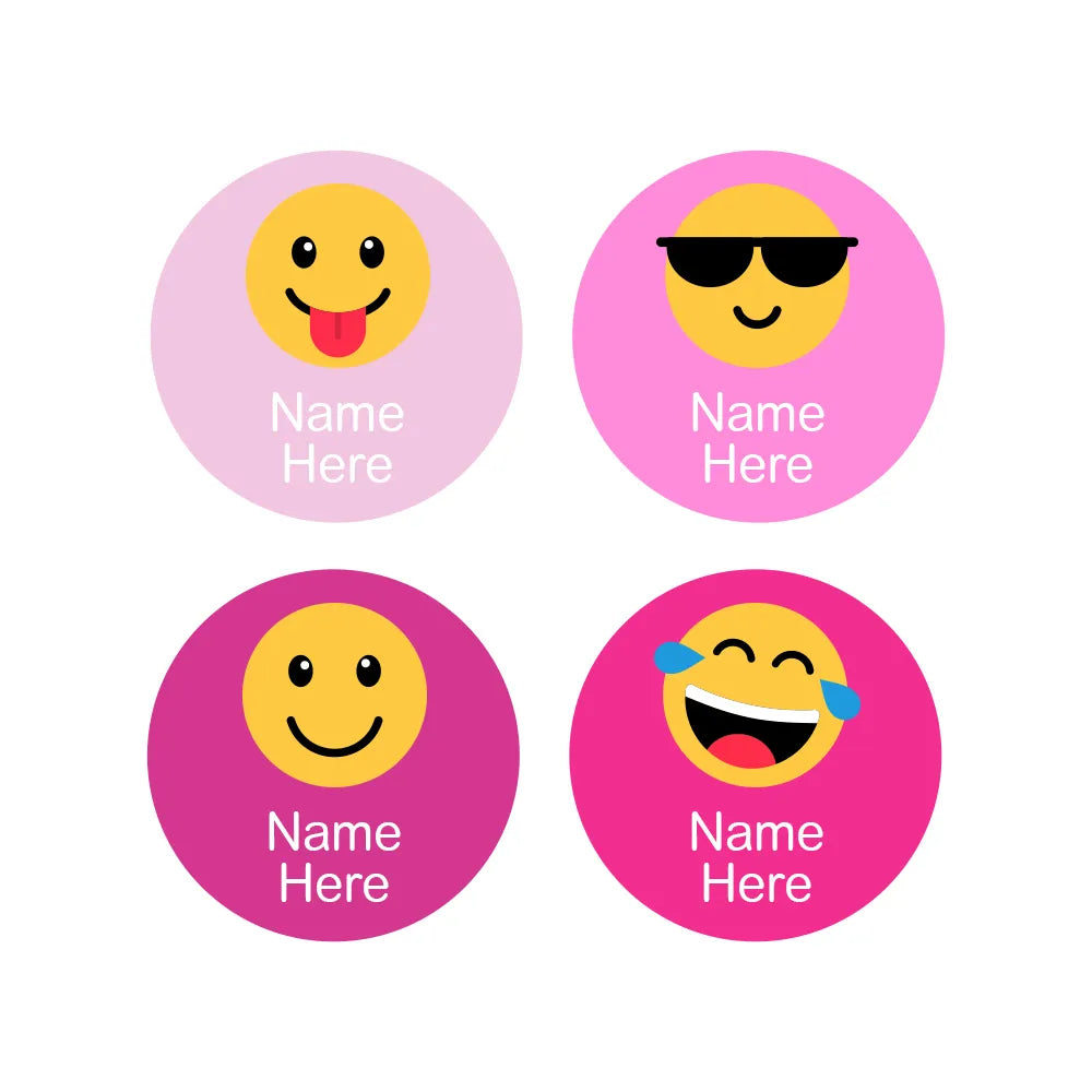Emoji Round Name Labels