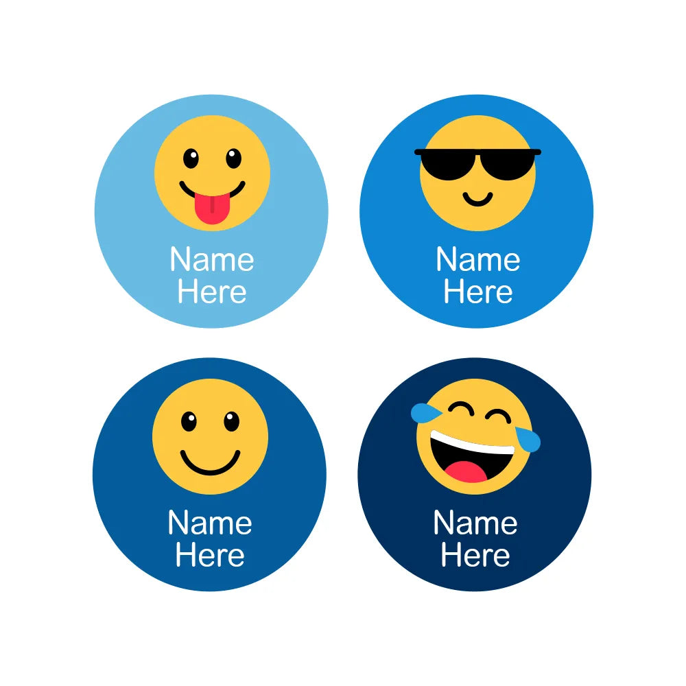 Emoji Round Name Labels