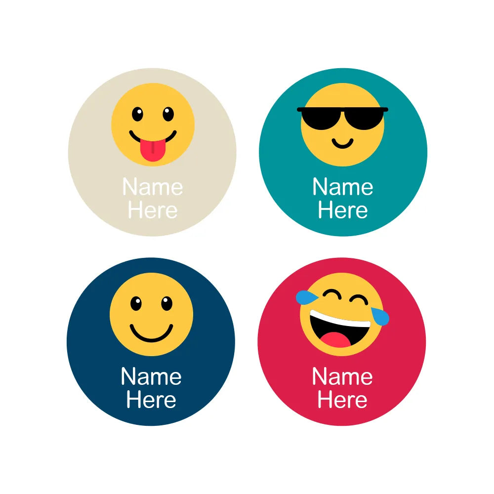Emoji Round Name Labels