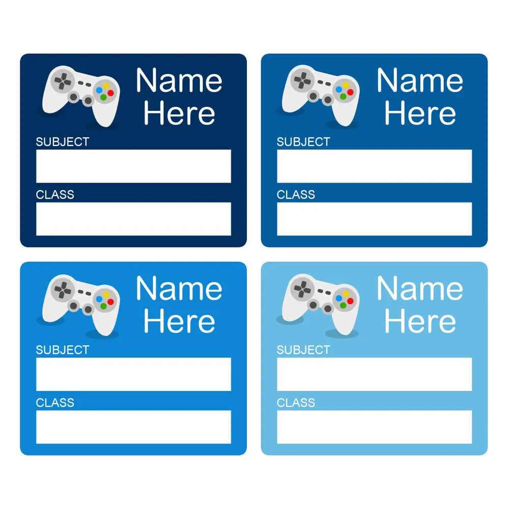 Gaming School Book Labels