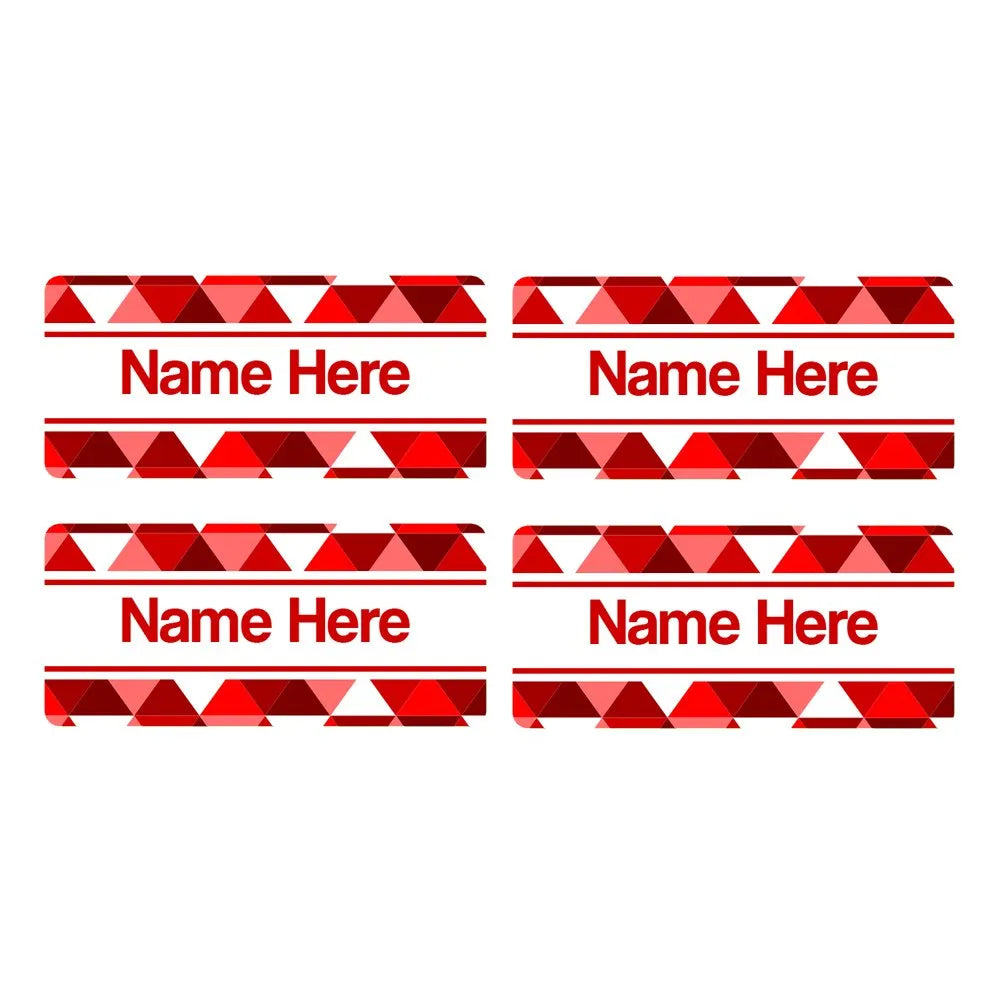 Geometric Rectangle Name Labels