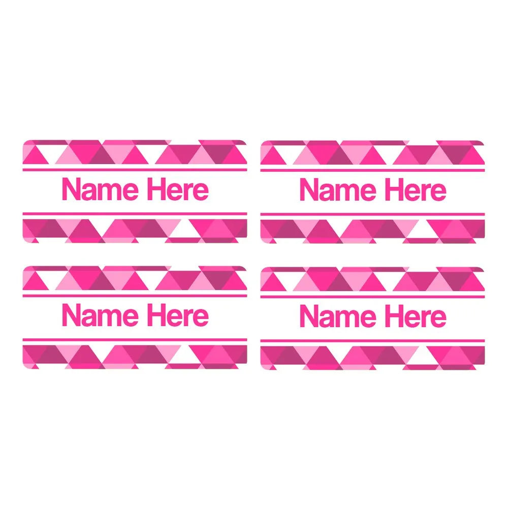 Geometric Rectangle Name Labels