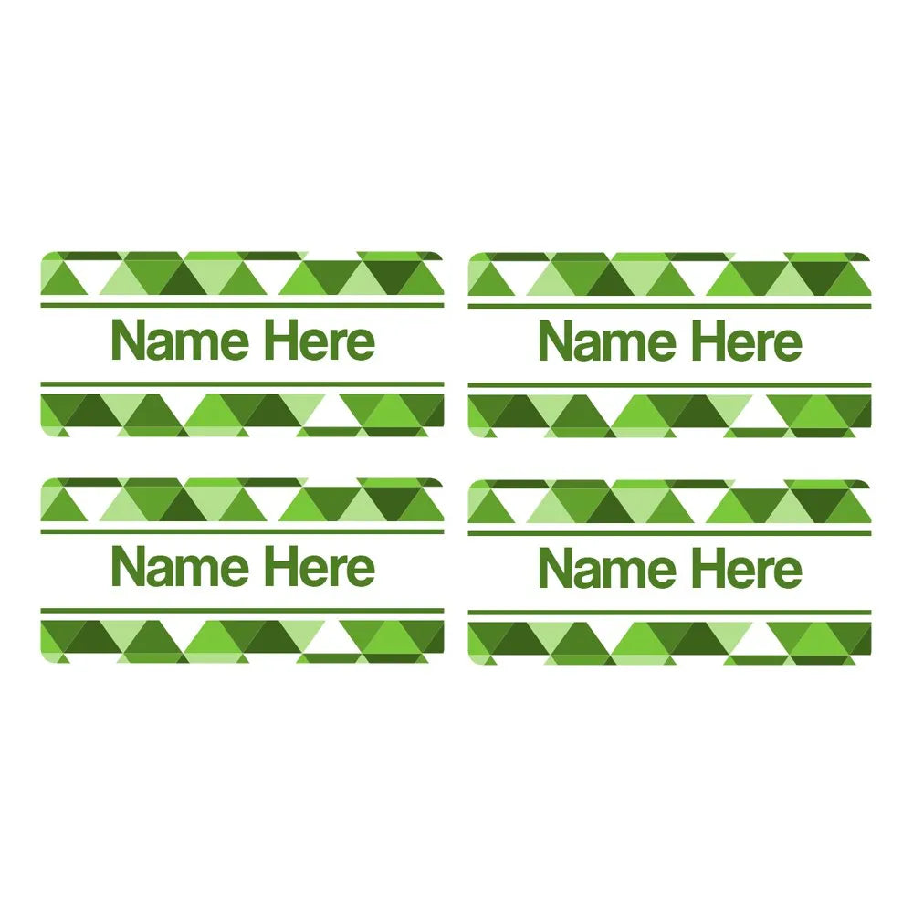 Geometric Rectangle Name Labels