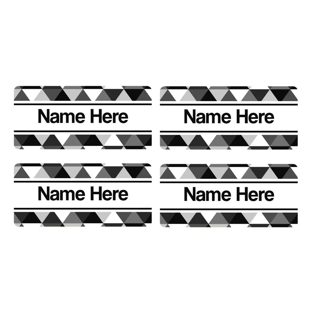 Geometric Rectangle Name Labels