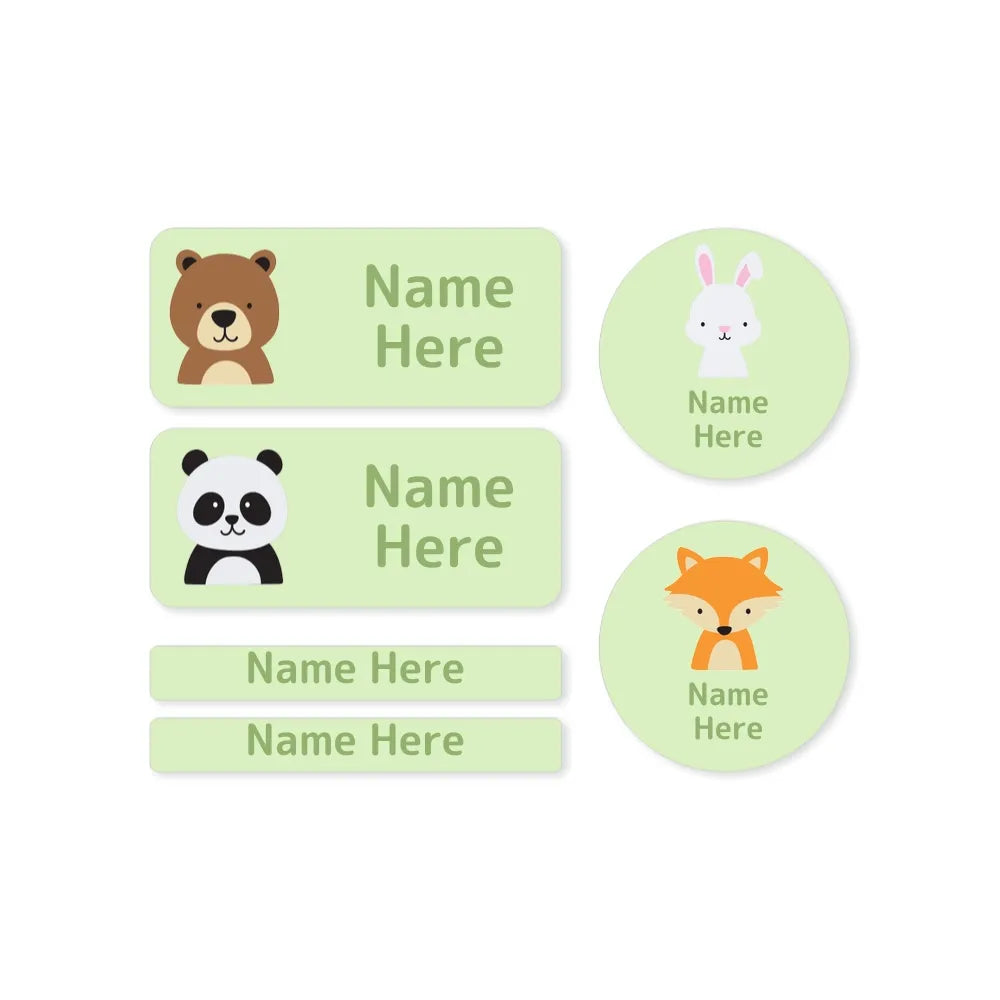 Woodland Animals Mixed Name Label Pack
