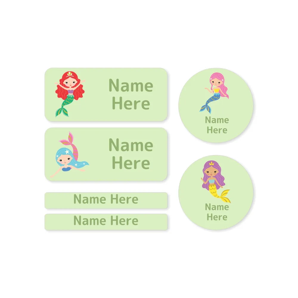 Mermaids Mixed Name Label Pack