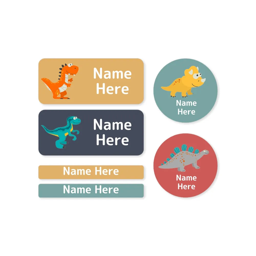 Dinosaur Mixed Name Label Pack